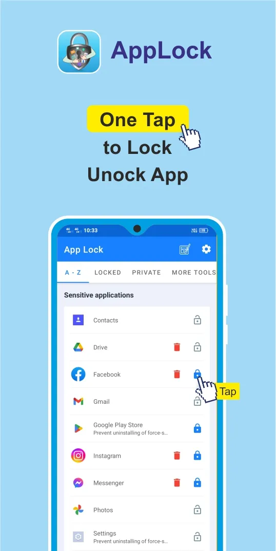 AppLock - Hide photos videos | Indus Appstore | Screenshot