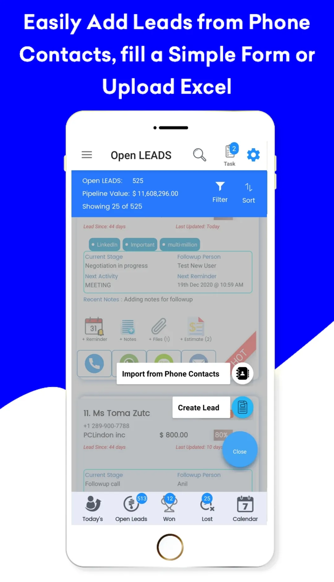 One Dollar CRM Mobile App | Indus Appstore | Screenshot