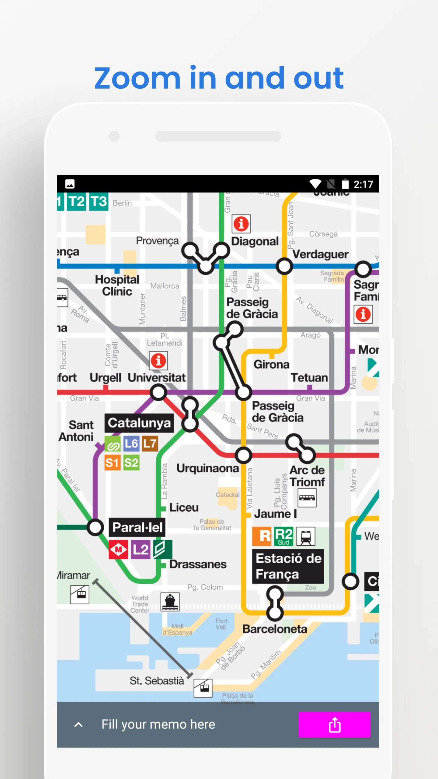 Barcelona Metro Bus Travel | Indus Appstore | Screenshot