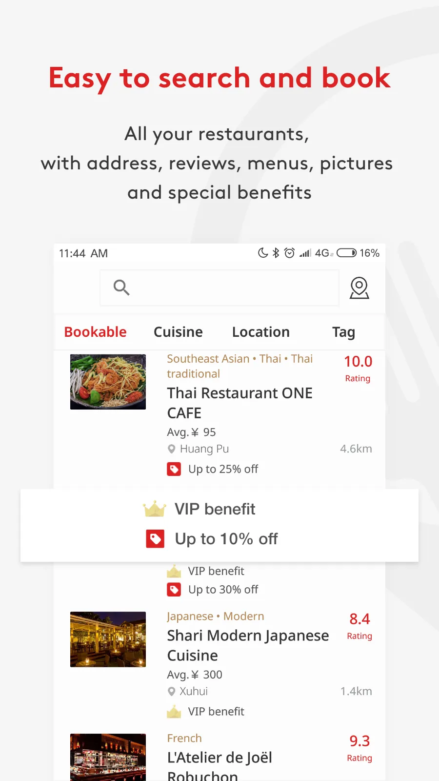 DiningCity - Restaurant Guide | Indus Appstore | Screenshot