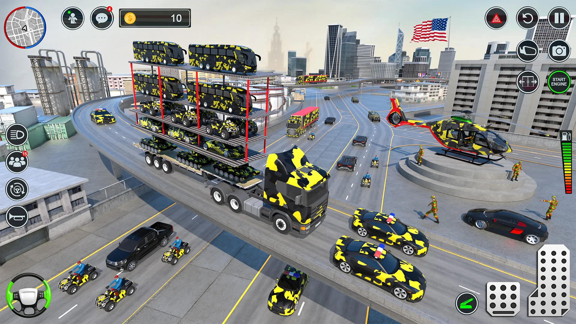 Army vehicle transporter game | Indus Appstore | Screenshot