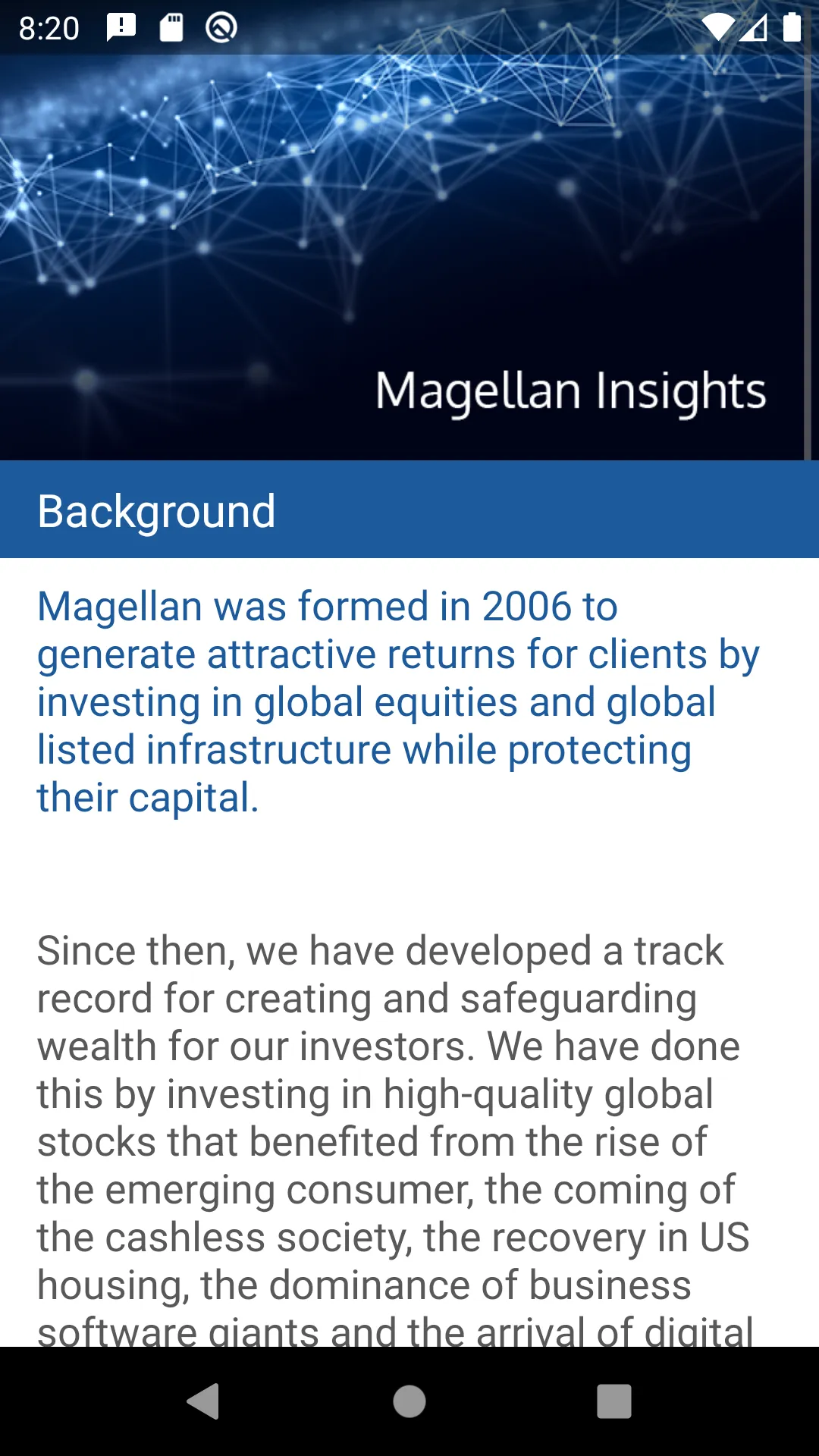 Magellan Financial Group | Indus Appstore | Screenshot