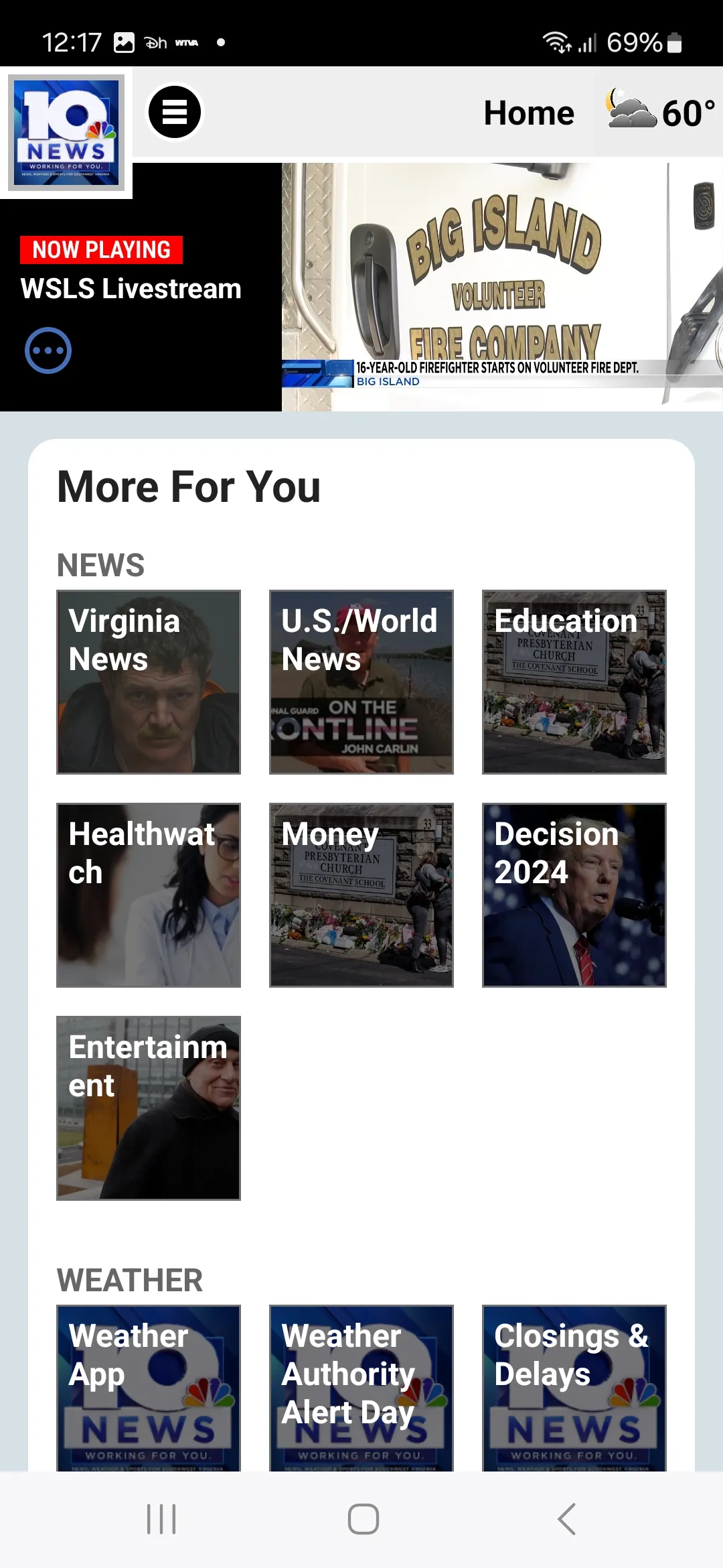 WSLS 10 News - Roanoke | Indus Appstore | Screenshot