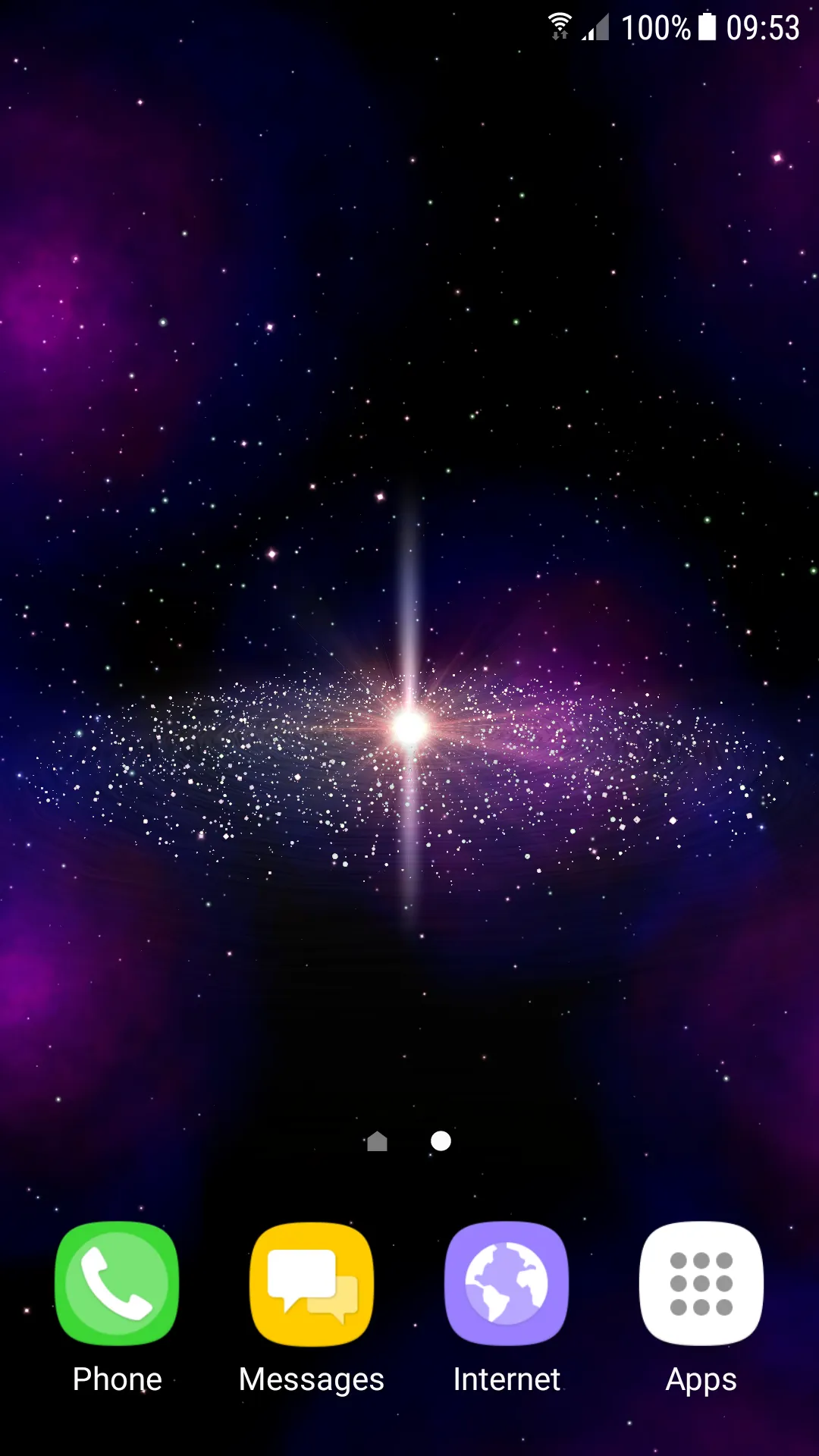 Galaxy 3D Live Wallpaper | Indus Appstore | Screenshot