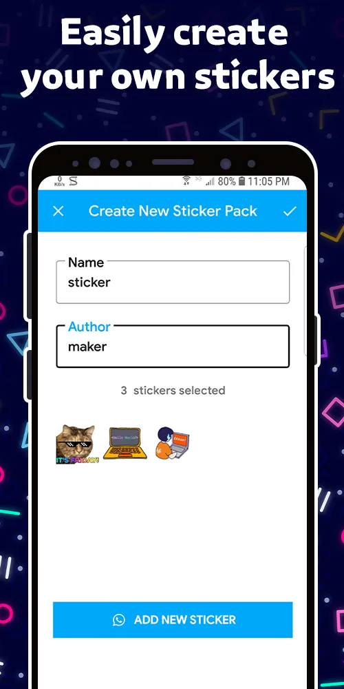 Animated Sticker Maker Whats‏ | Indus Appstore | Screenshot