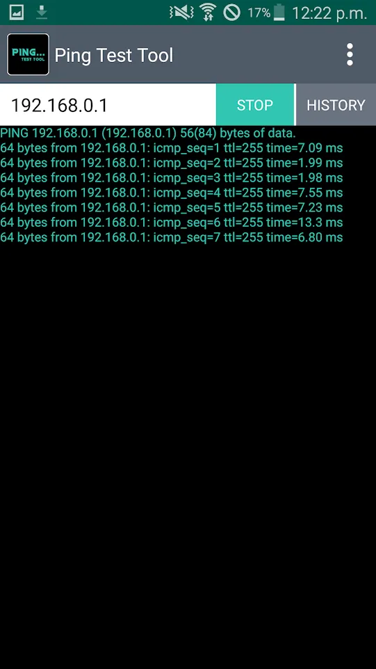 Ping Test Tool | Indus Appstore | Screenshot