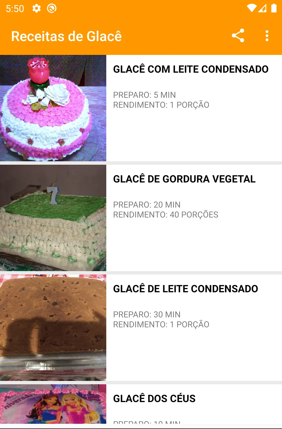 Receitas de Glacê | Indus Appstore | Screenshot