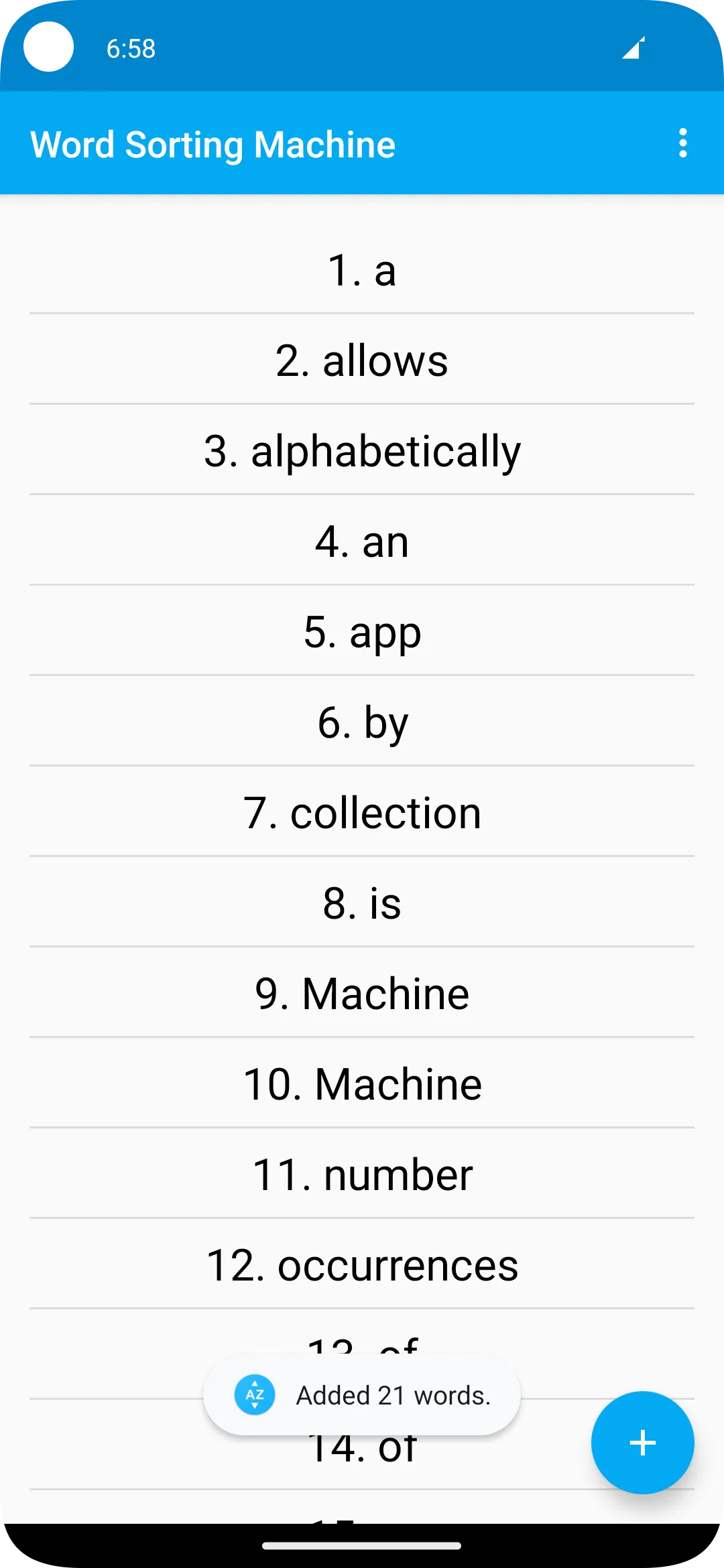 Word Sorting Machine | Indus Appstore | Screenshot