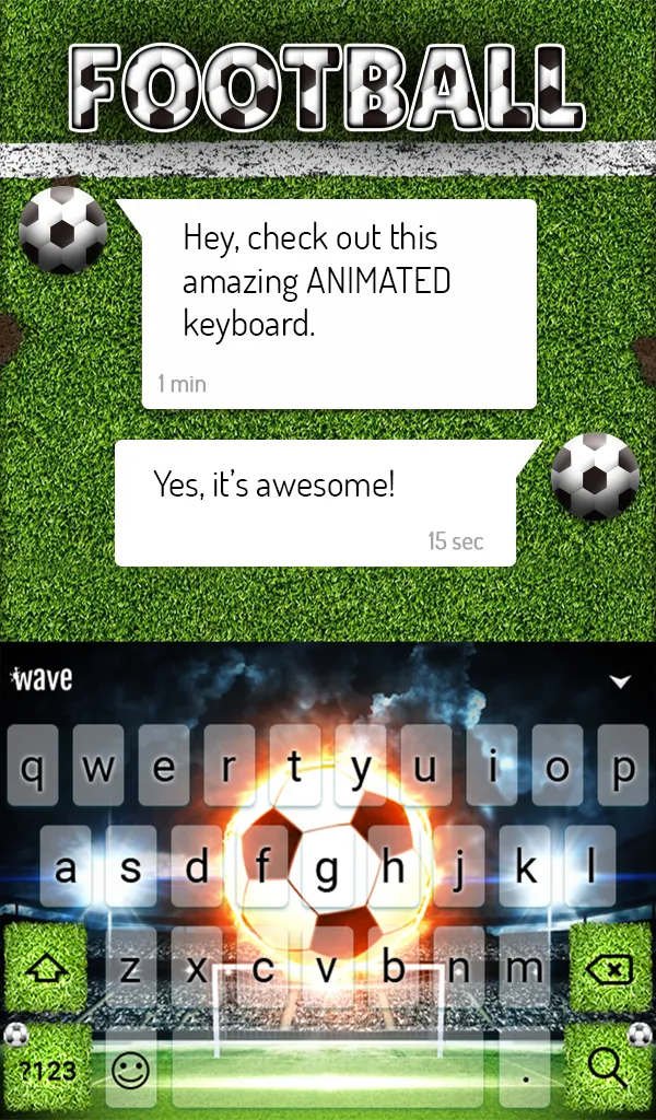 Football Keyboard & Wallpaper | Indus Appstore | Screenshot