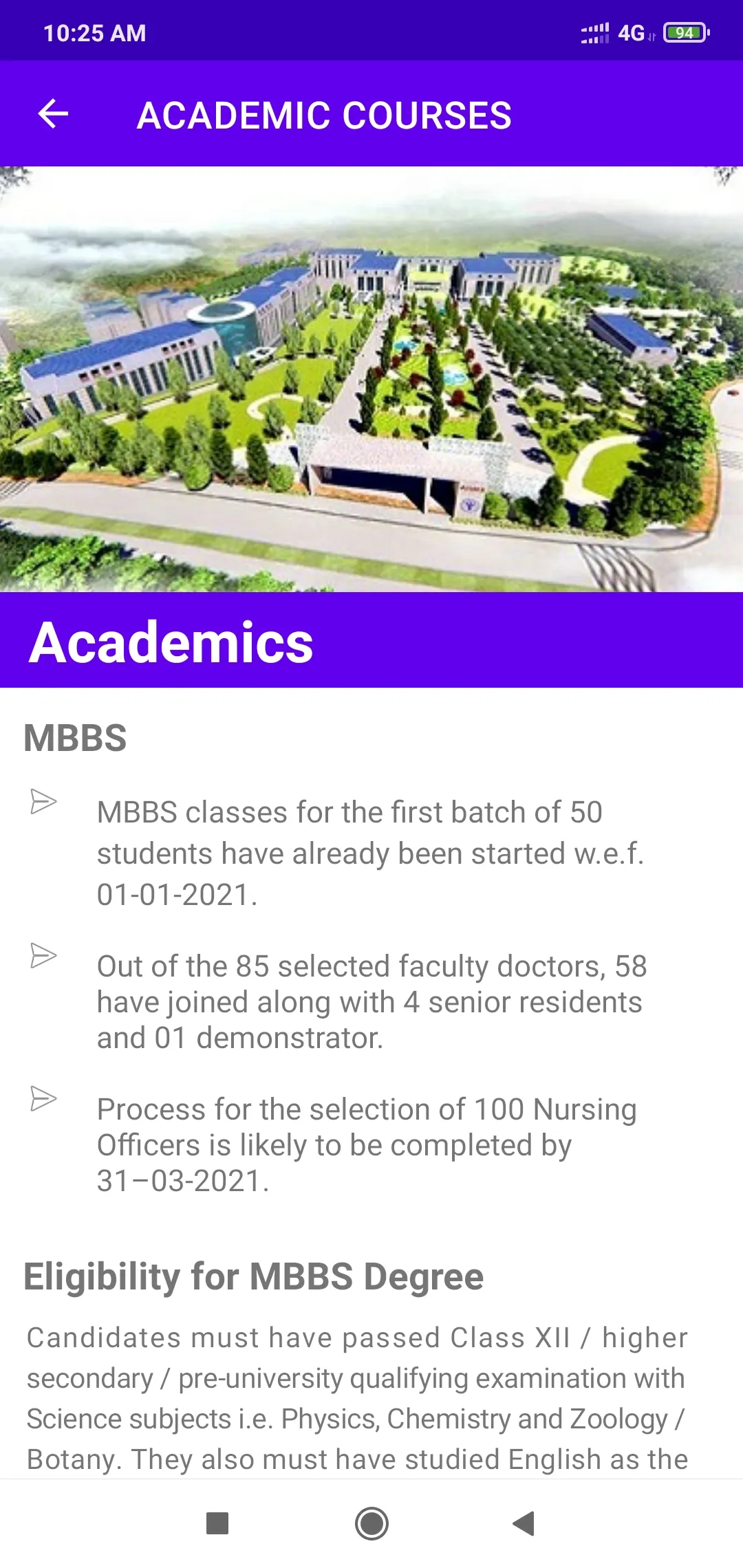 AIIMS Bilaspur | Indus Appstore | Screenshot