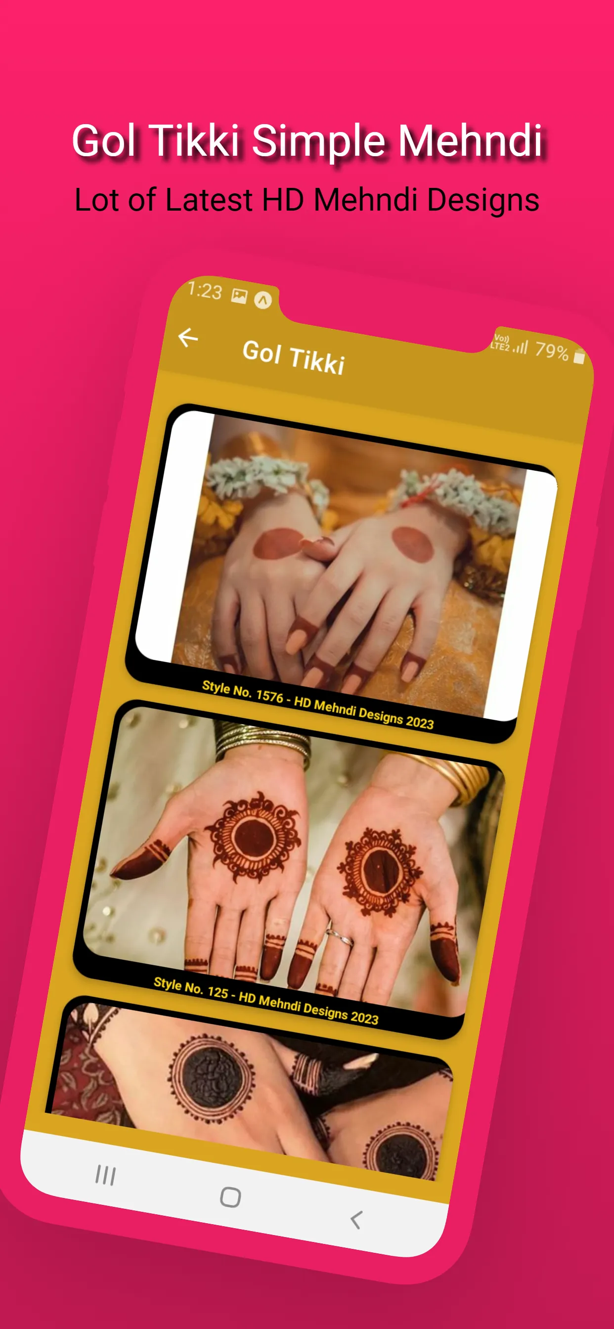 Gol Tikki Mehndi Design Simple | Indus Appstore | Screenshot