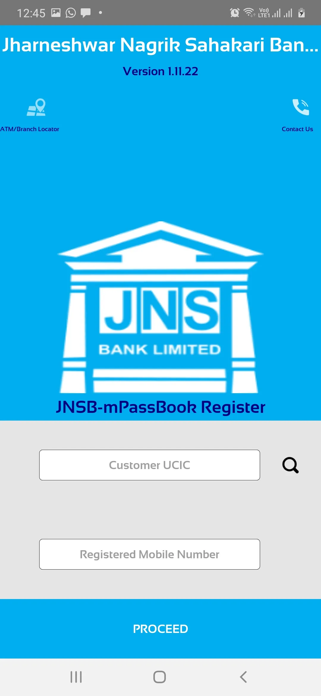 JNS Bank mPassbook | Indus Appstore | Screenshot