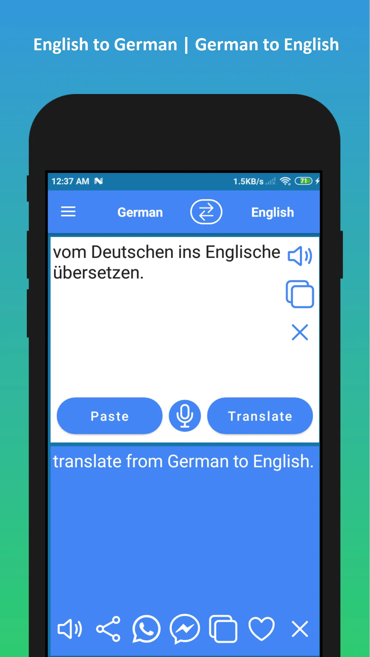 German to English Translator | Indus Appstore | Screenshot