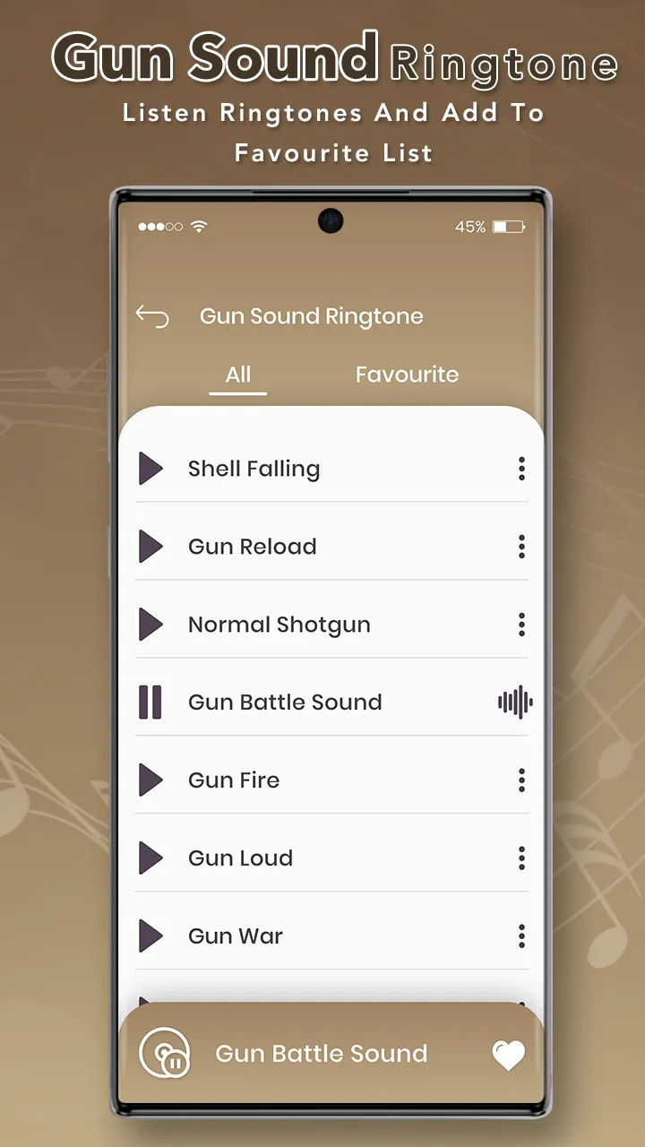 Gun Sound Ringtone | Indus Appstore | Screenshot