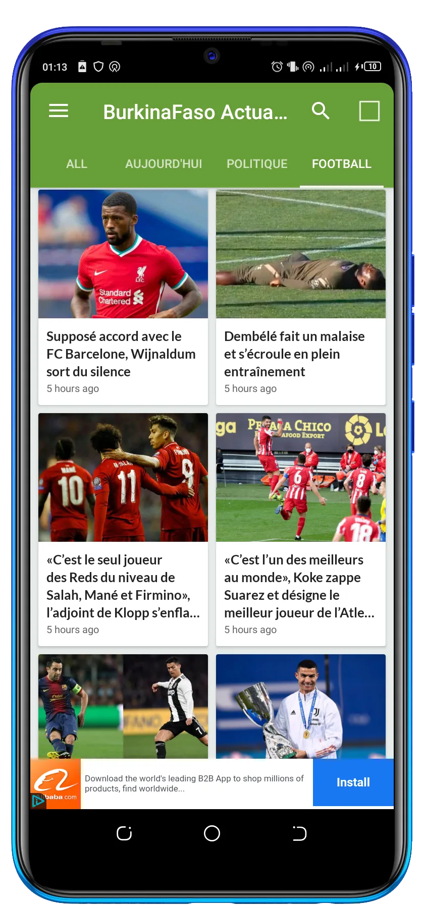 Burkina Faso News. | Indus Appstore | Screenshot