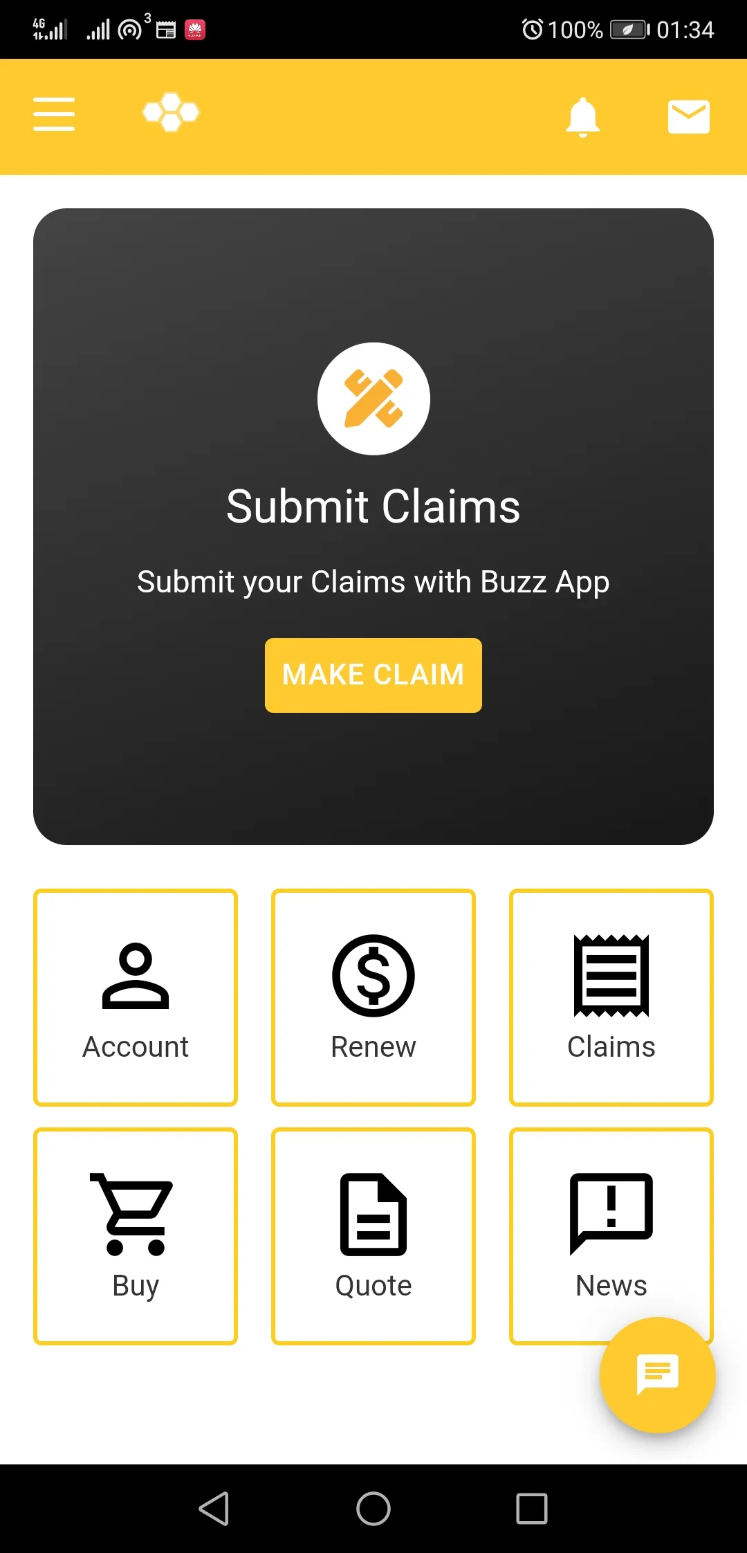 Cell Insurance Company BuzzApp | Indus Appstore | Screenshot