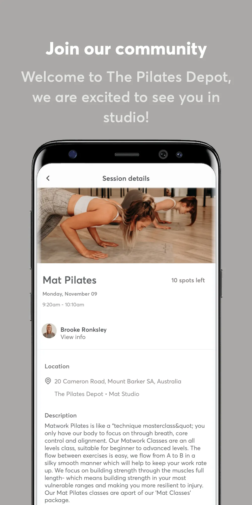 The Pilates Depot | Indus Appstore | Screenshot