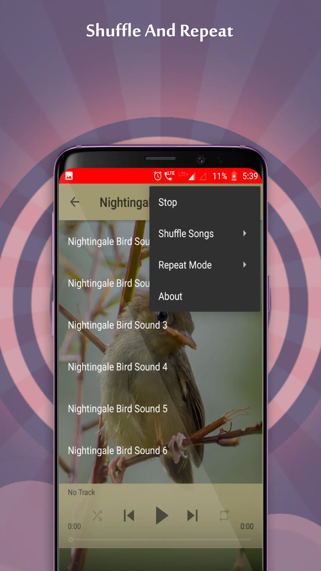 Nightingale Bird Sounds | Indus Appstore | Screenshot