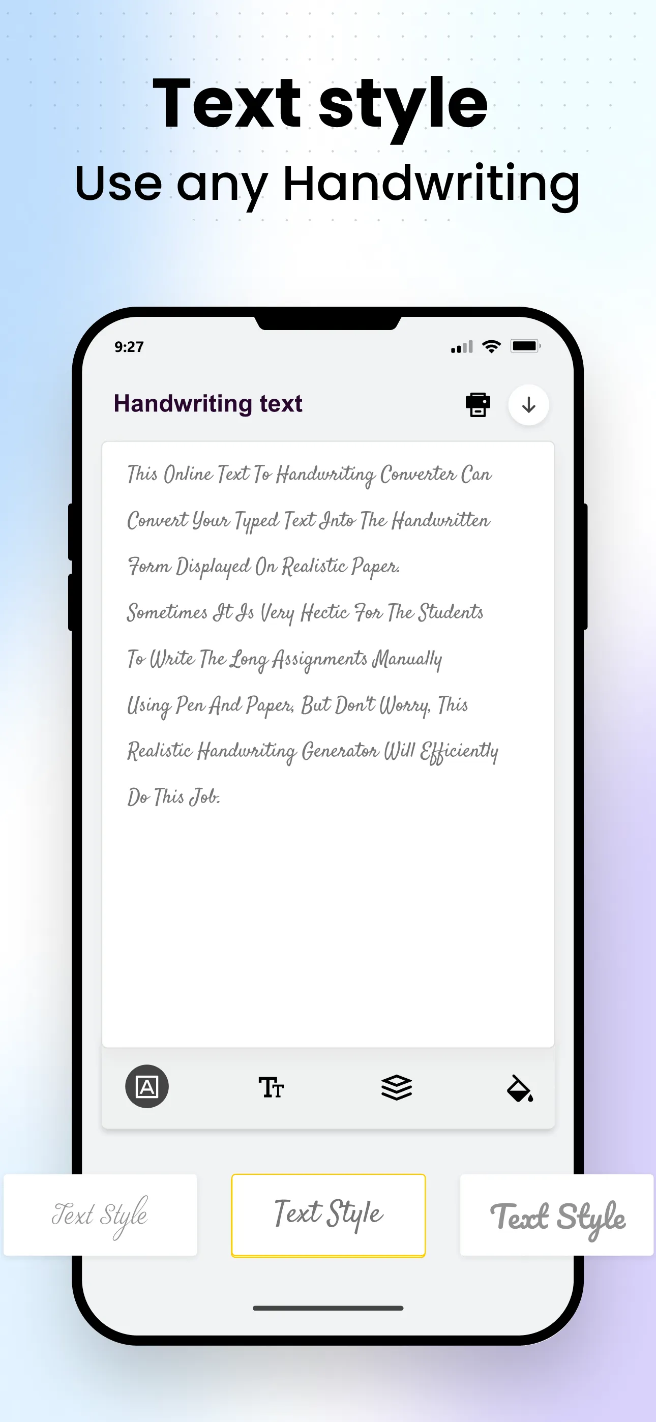 Text to Handwriting Converter | Indus Appstore | Screenshot