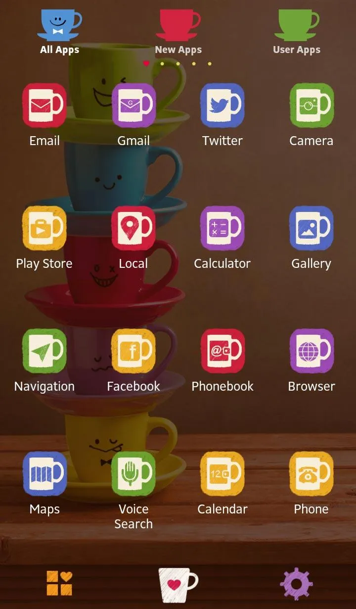 Rainbow Mugs Theme | Indus Appstore | Screenshot