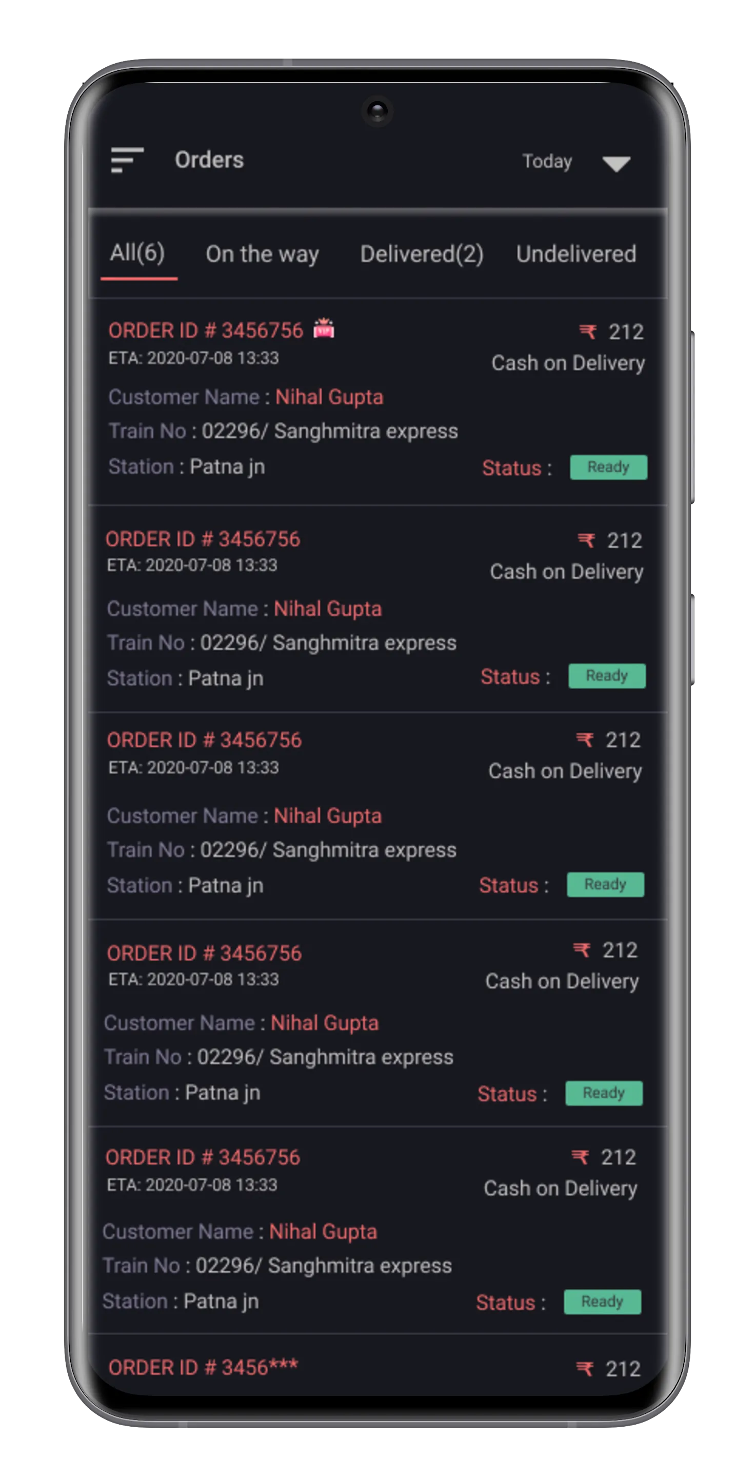 RailFeast Restaurant Partner | Indus Appstore | Screenshot