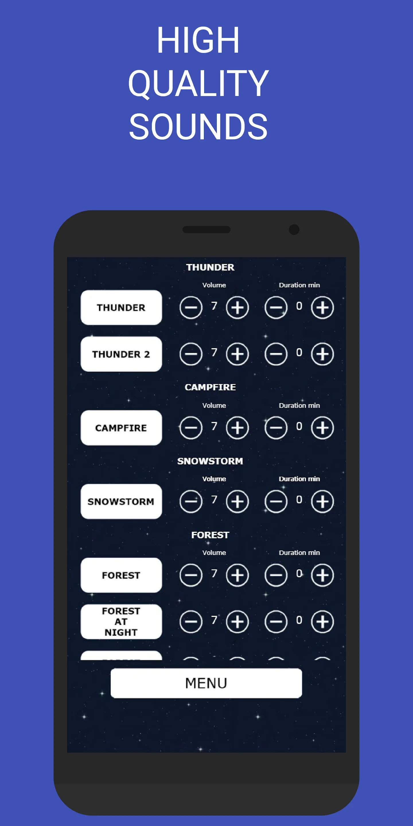 Rain sounds for sleep | Sounds | Indus Appstore | Screenshot