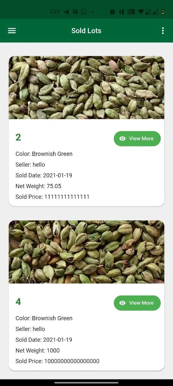 Cardamom Auction | Indus Appstore | Screenshot