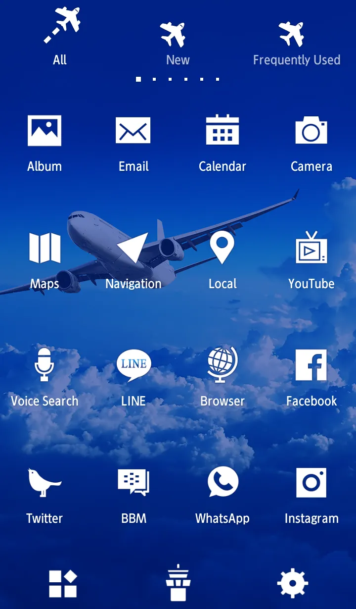 Jet Blue Sky Theme | Indus Appstore | Screenshot