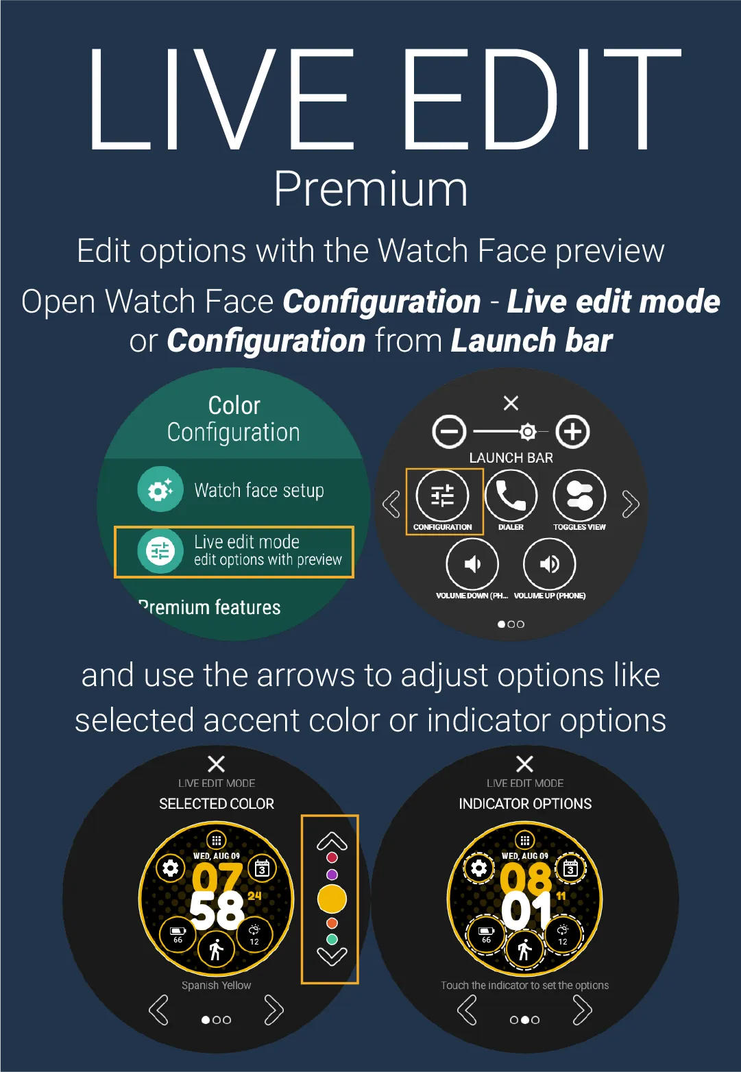 Color Watch Face (by HuskyDEV) | Indus Appstore | Screenshot