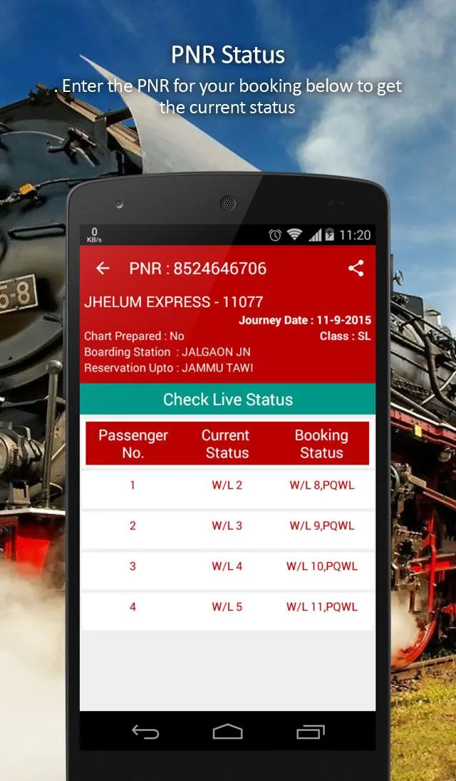 Indian Railway Time Table | Indus Appstore | Screenshot