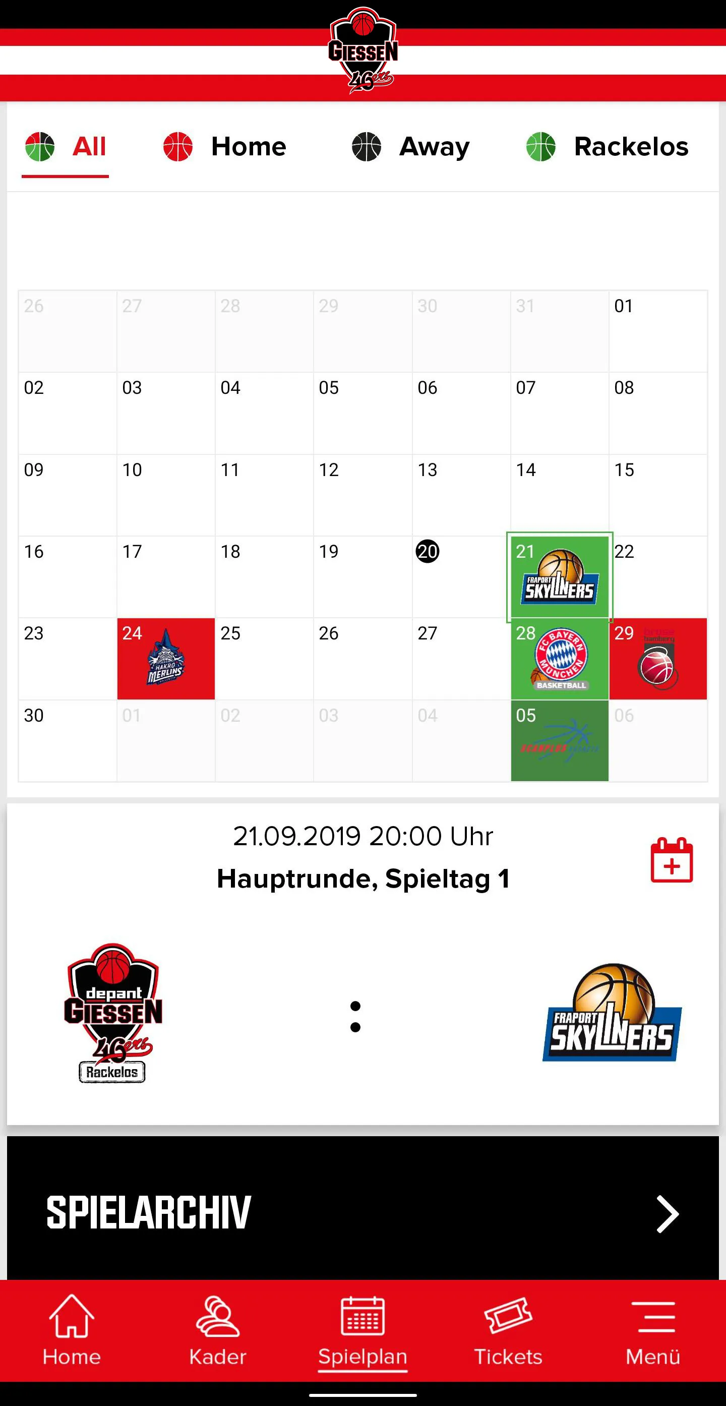 GIESSEN 46ers | Indus Appstore | Screenshot