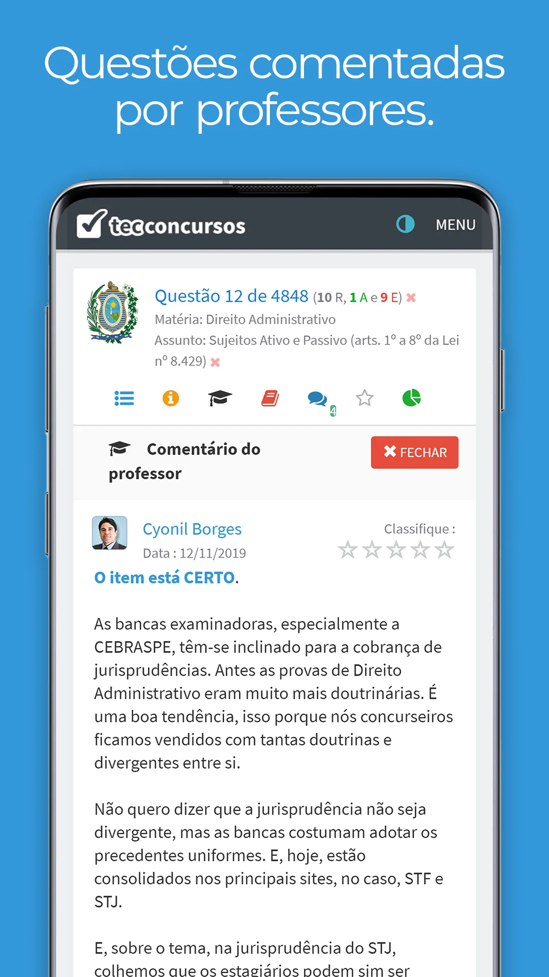 Tec Concursos | Indus Appstore | Screenshot