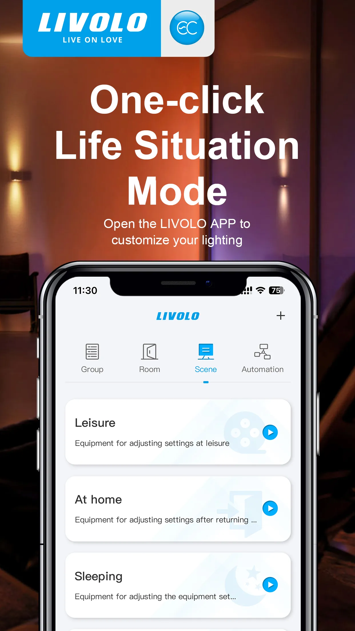 LIVOLO HOME | Indus Appstore | Screenshot