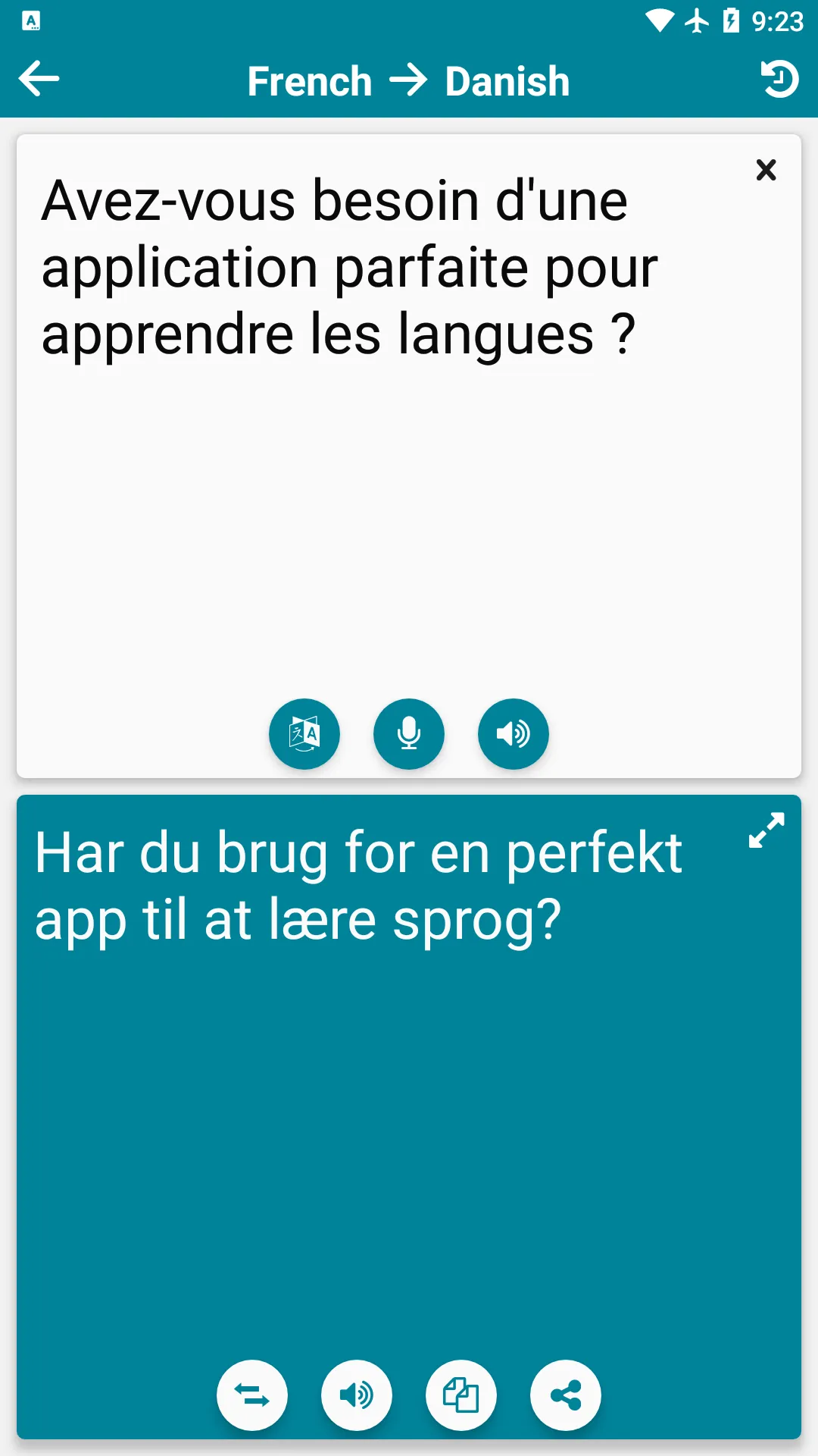 French - Danish | Indus Appstore | Screenshot