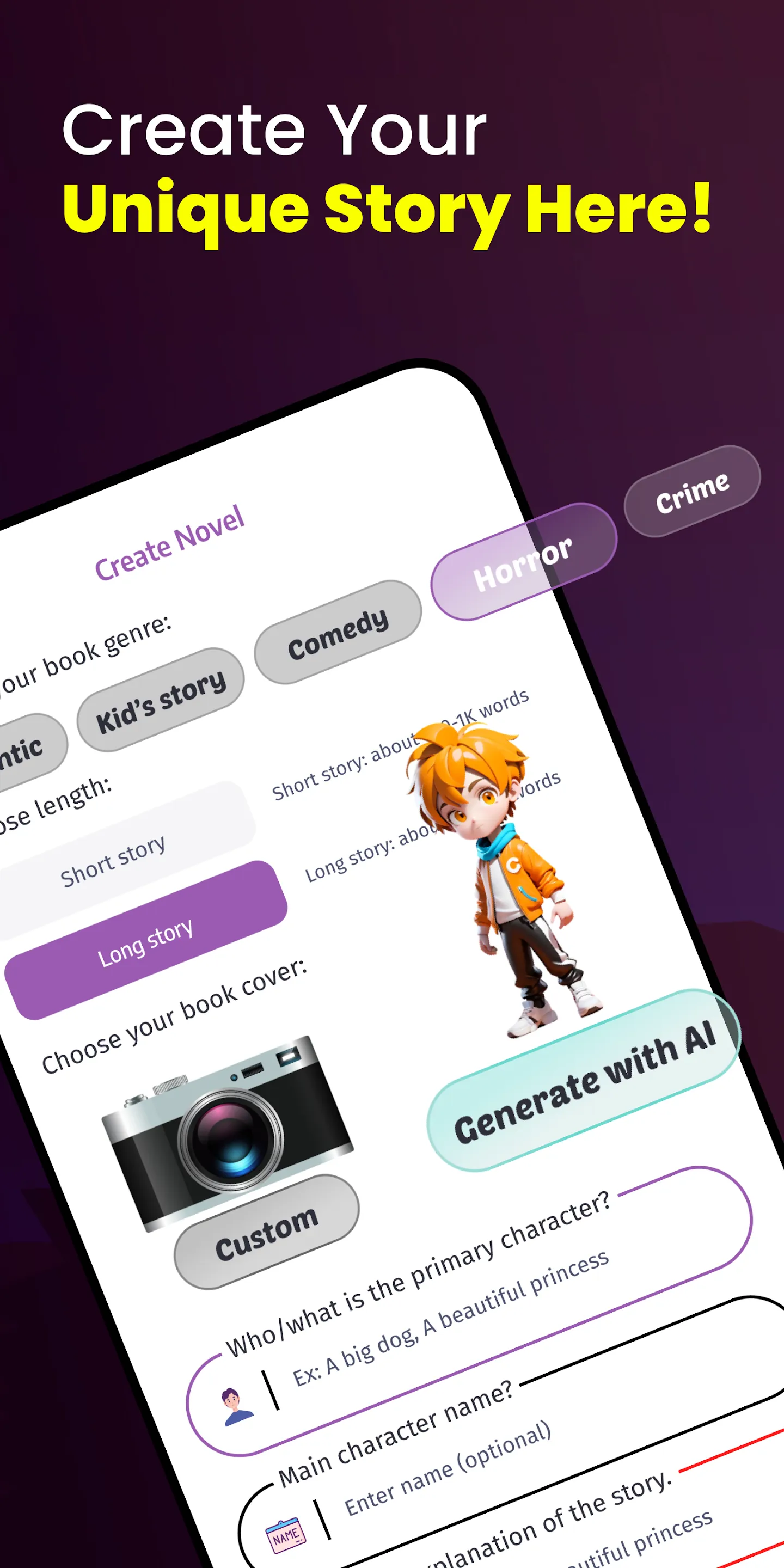 AI Story Generator Novel Maker | Indus Appstore | Screenshot