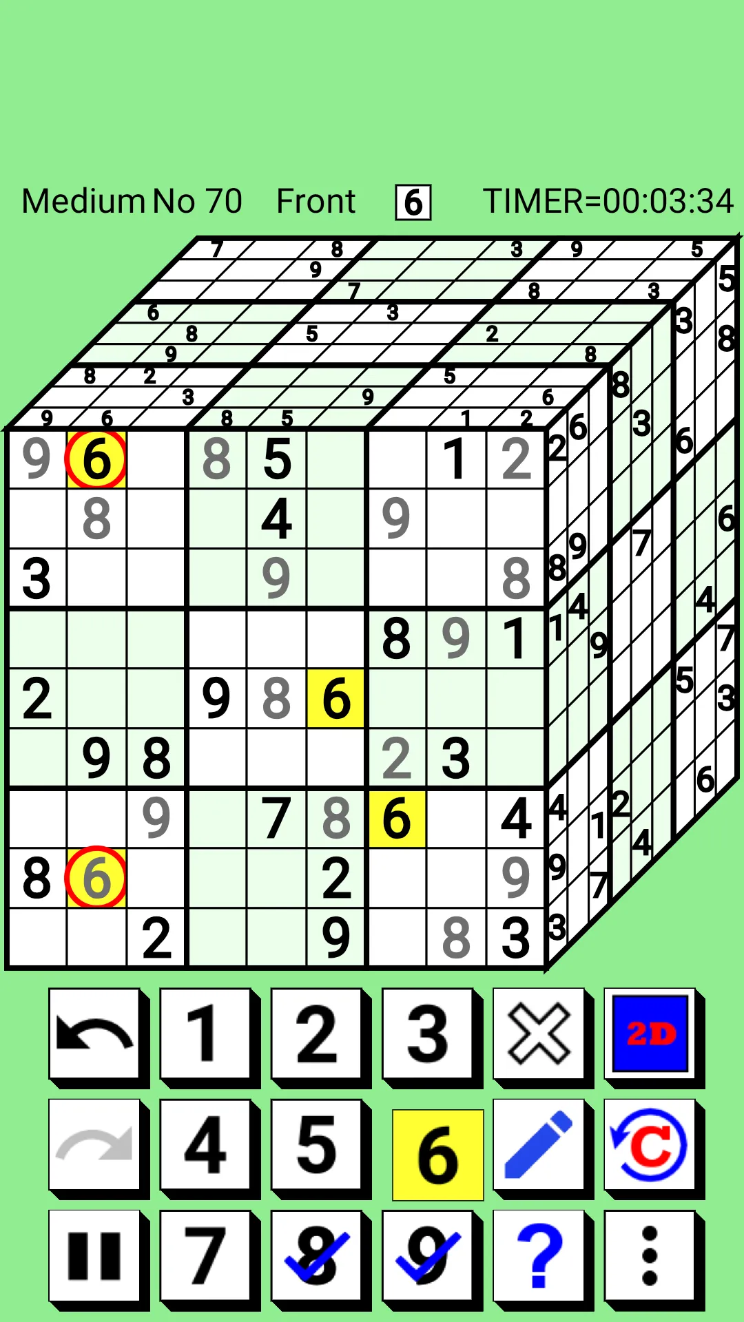 3D Number Place(3D Sudoku) | Indus Appstore | Screenshot