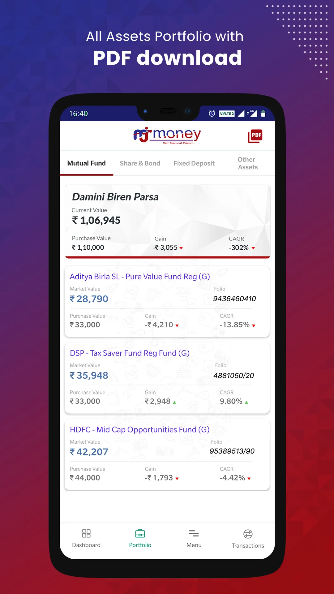 MJ MONEY:Mutual Fund & SIP App | Indus Appstore | Screenshot