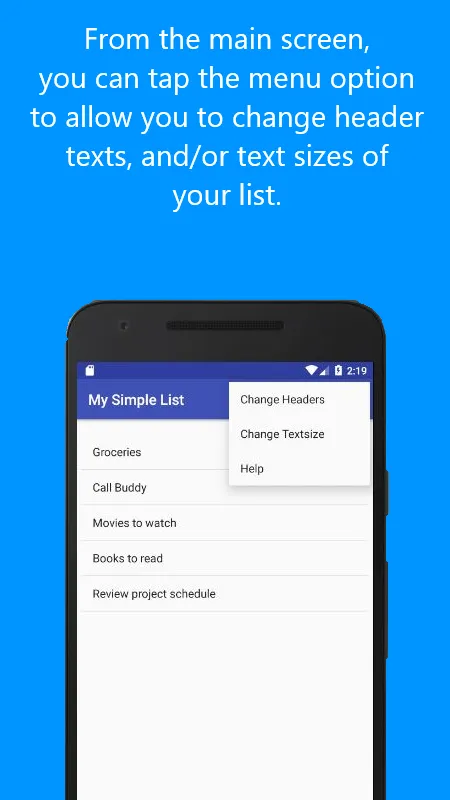 A Simple List | Indus Appstore | Screenshot