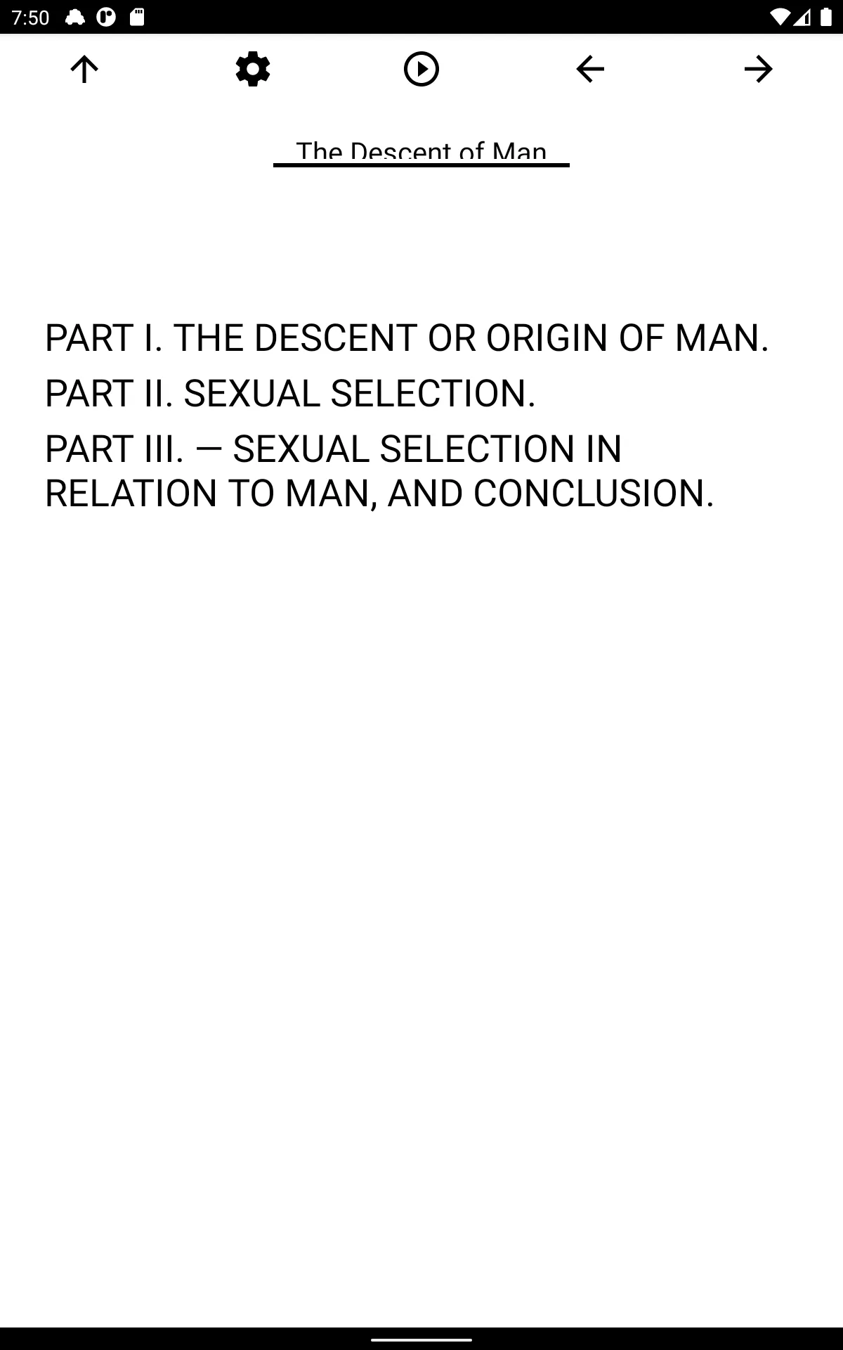 Book, The Descent of Man | Indus Appstore | Screenshot