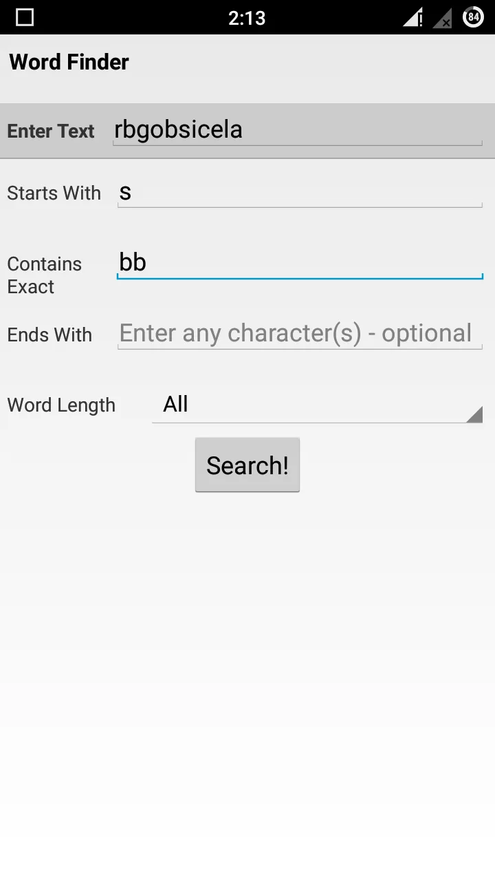 Word Finder Scrabble Solver | Indus Appstore | Screenshot