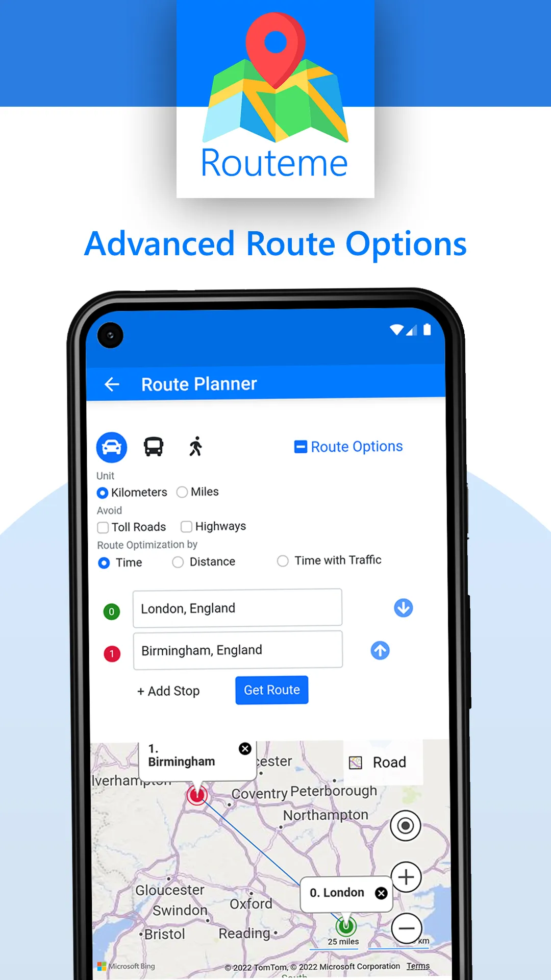 Routeme - Route Planner & Maps | Indus Appstore | Screenshot