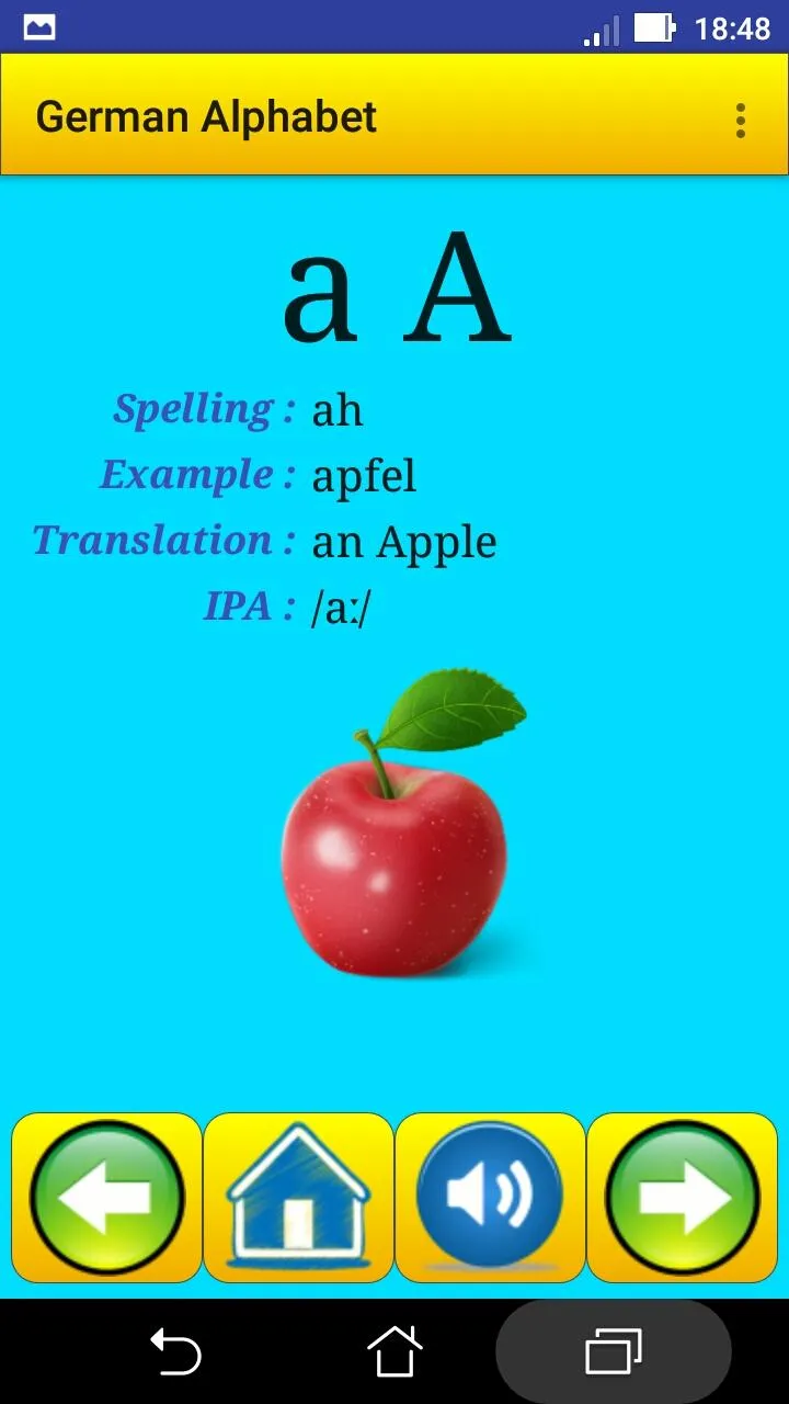 German alphabet for students | Indus Appstore | Screenshot