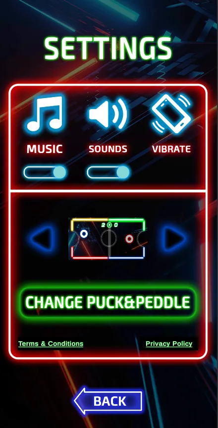 Glow Hockey Neon Challenge | Indus Appstore | Screenshot