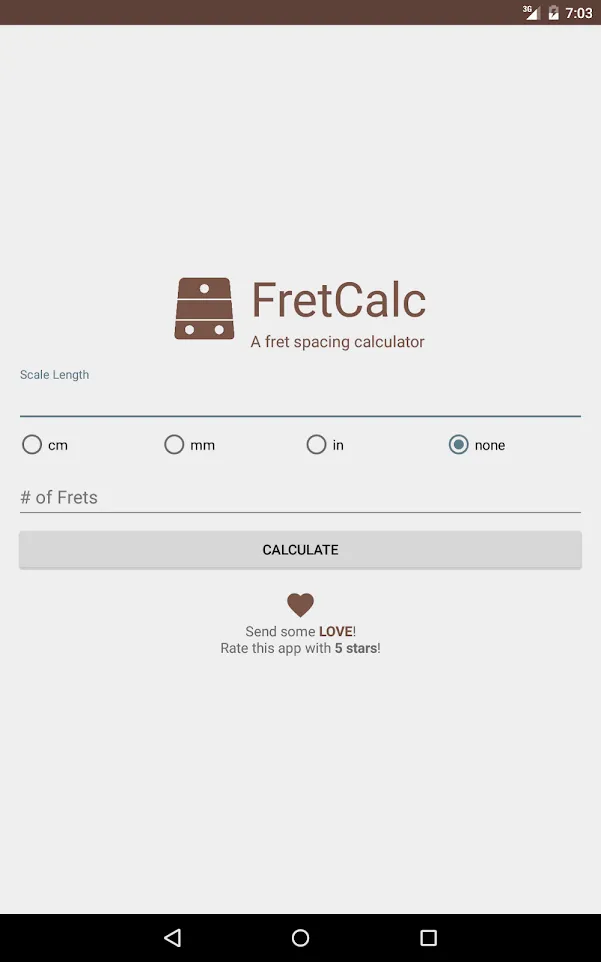 Fret Calculator | Indus Appstore | Screenshot