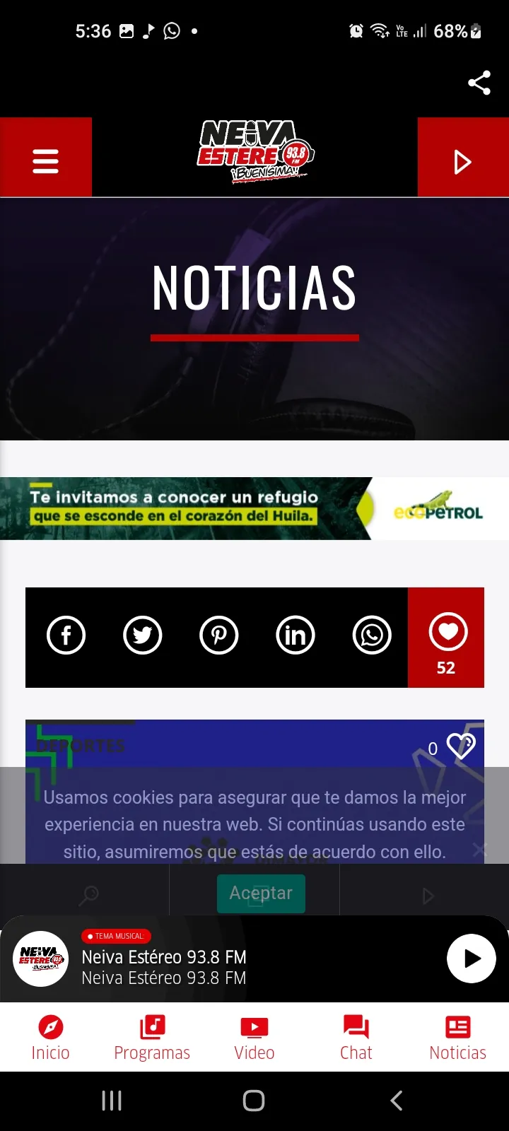 Neiva Estereo | Indus Appstore | Screenshot