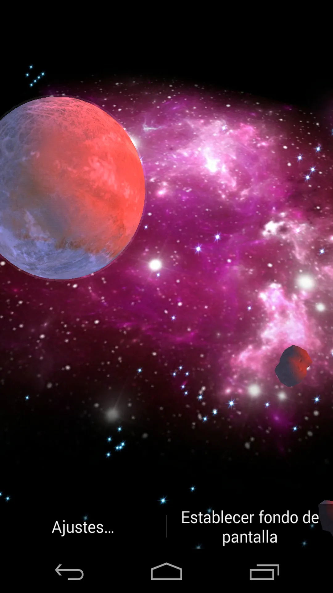 3D Galaxy Live Wallpaper | Indus Appstore | Screenshot