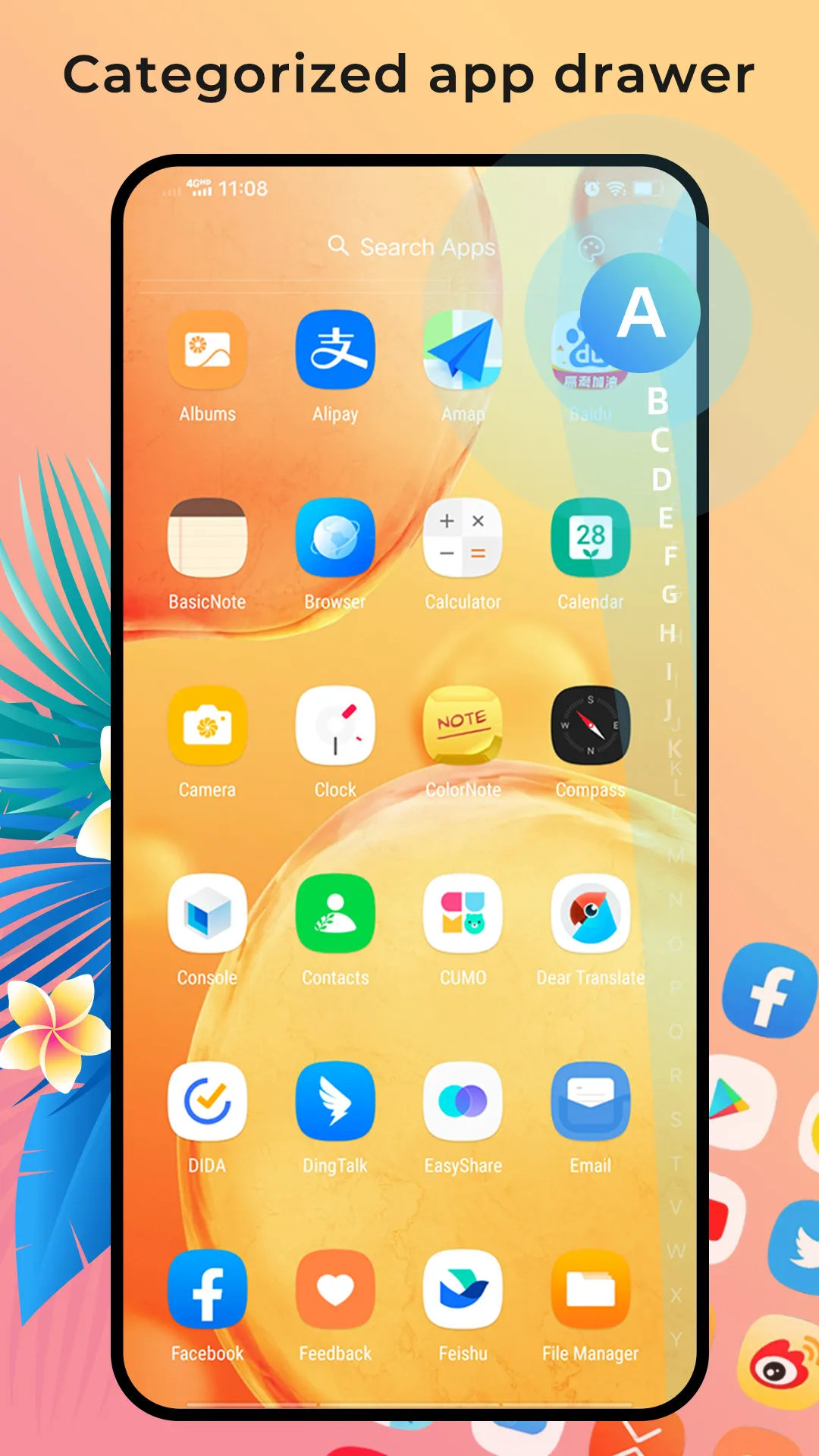 Flower Launcher, beauty themes | Indus Appstore | Screenshot