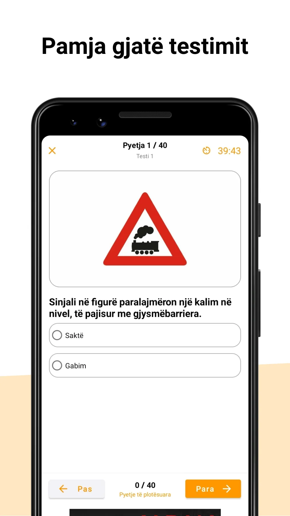 Autoshkolla Shqipëri - Testet | Indus Appstore | Screenshot