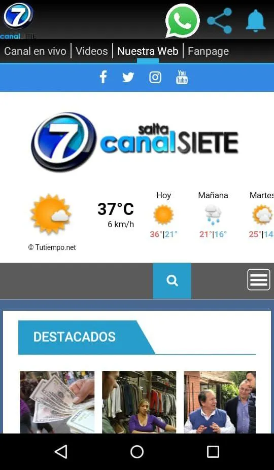 Canal 7 Salta | Indus Appstore | Screenshot