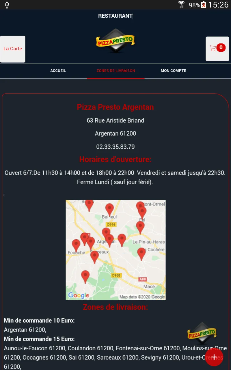 Pizza Presto Argentan | Indus Appstore | Screenshot